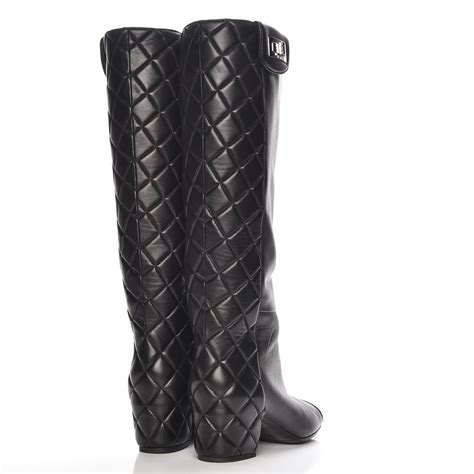 knee high Chanel boots